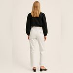 Massimo Dutti  Women’s Mid Rise Slim Straight Jeans – White Denim Size 42 Photo 1