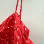 ZARA  Bodysuit‎ Red & White Nautical Star Print Sleeveless Thong Bodysuit Sz L Photo 6