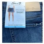 Seven7 Weekend Cuffed Denim Shorts Women’s Size 10 – Dark Wash NWT Photo 5