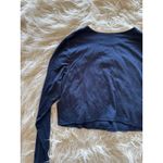 SKIMS Soft Lounge Ringer Long Sleeve Crop Top Navy Multi Size 2X Photo 6
