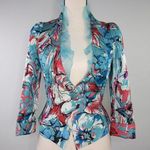 ‎Vintage jacket with floral print Blue Size XXS Photo 1