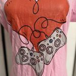 Controllers Heart Gamer T Shirt Pink Women’s Medium Photo 1