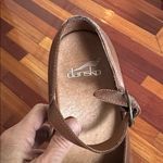 Dansko  Lilah Mary Janes Shoes Chestnut Brown Leather Clogs Size 36 Comfort Photo 2