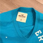 Hollister Y2K Puff Letter Blue Long Sleeve Crewneck SweatShirt Photo 2