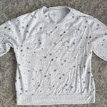 Aerie  Light Gray Starry Sweatshirt Photo 0