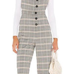 CUPCAKES +‎ CASHMERE Willa Plaid Jumpsuit Black Size 8 Photo 0