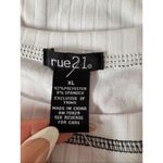 Rue 21 White Long Sleeve Ribbed “Baby Girl” Graphic Top Size XL Photo 5