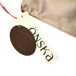 Onska Jumeoni Satin Bag Beaded String Strap Melon‎ Gray Green Korean Fashion NWT Photo 3