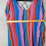 Palisades Beach Club Cover Up Women OS One Size Multicolor‎ Flowy Sheer Tassels Purple Photo 3