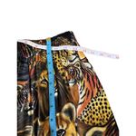 Kosi Bali‎ Multi Color Animal Print Big Cat Keyhole Elastic Waist Vacay Romper Black Size M Photo 6