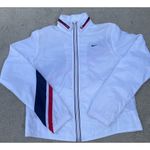 Nike Vintage Womens USA Windbreaker Med. 107359 103 Zip Up 2005 White #8 Y2K Photo 0