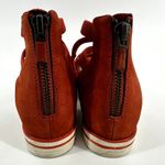 Eileen Fisher  Story Platform Sandal Leather Sporty-Chic Adjustable Cayenne 6 Photo 4