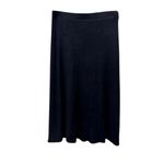 Bobeau Ribbed Knit Classic Midi Skirt Pull-On Elastic Waist Black W Medium NWOT Photo 5