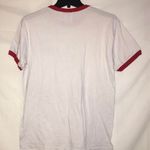 Jerzees ❤️PRICED TO SELL❤️ CLOSET CLEAR OUT WHITE/RED BASEBALL TEE STYLE HOSPITAL PROMOTIONAL GRAPHIC TEE Photo 3