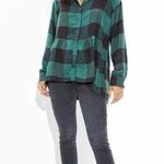 American Eagle AE Oversized Babydoll Plaid Shirt  Photo 0