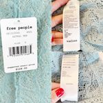 Free People Coffee in the Morning Tunic Blue Astral Sea Knit Lace Sweater Small Photo 3