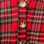 Naïf NAIF Holiday Flannel Shirt Dress Red Green Plaid Sz M Photo 3
