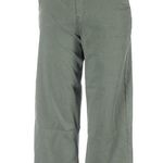 Spanx NWT 20312T Stretch Twill Cropped Wide Leg in Soft Sage Khaki Pants 1X Tall Photo 0