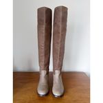 Tory Burch • Simone Over-the-Knee Boots leather Weathered Brown taupe grey Photo 4