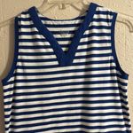 Nautical Striped Sleeveless Dress Blue Size M Photo 1