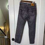 Levi's  Wedgie Jean Black Wash Button Fly High Rise Butt Lifting Straight Crop 24 Photo 5