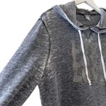 Alternative Apparel Burnout Boxy Hoodie Cotton Blend Sweatshirt SZ S #1268 Photo 2