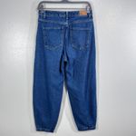 ZARA  Tapered‎ Pleated Mom Jeans Women's Size 6 High Waist Blue Denim Relaxed Fit Photo 2