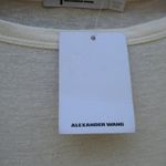 NWT Alexander Wang Cream Silk Blend Slub Knit T Shirt Dress White Photo 9