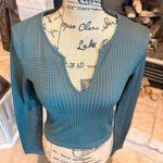 Francesca's Collections Teal Crop Top Green Size XS Photo 3