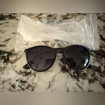 Gradient Polarized Round Retro Sunglasses Unisex Black Frame Lens Photo 2