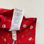 Madewell  Women's Red Prairie Posies Novel Tie-Front Top XS‎ Photo 9