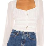 Free People  Solid Lolita Blouse White Photo 0