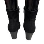 Old Navy  Black Suede Round Toe Ankle Booties Women’s Size 9 Photo 4
