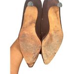 Vanessa Noel Leather Brown Suede Kitten Heel Pumps Career Shoes SIZE 7.5 Photo 9