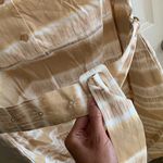 Marc New York $89 Gold White Beige Cream Tan Striped Sleeveless W/belt dress NWT Photo 2