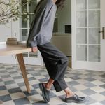 Jenni Kayne  Cotton Corduroy Ranger Straight Leg Trouser Pants Dark Gray Size 6 Photo 1