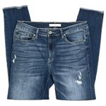 Kan Can (31) Annalise Skinny Distressed Scissor Hem Jeans Photo 0