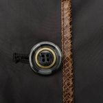 Dennis Basso Vintage Black Formal Pea Coat Rain Jacket Photo 4