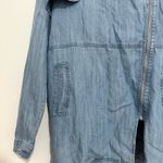 FATE full zip chambray light jacket sweater tencel lightweight size small Blue Photo 1