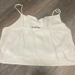 ZARA White Satin Tank Top Photo 1