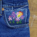 Levi's Big E Modern Cutoff Denim Shorts Size 26 Photo 7