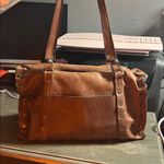 Patricia Nash  Weathered Brown Leather Studded Handbag - Large Photo 3