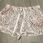 Stars Above  Women's Cream and Brown Athletic Shorts Photo 0