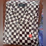 Dressed in lala Checkered Women's satin set S Black Photo 3