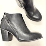 Torrid Black Leather Ankle Boots Womens 8.5W Booties Fall Casual Classic Photo 0