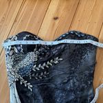 Terani Couture TERANI sweetheart strapless silk gown formal beads & jewels size 8 Photo 10