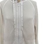 Lululemon Mesh on Mesh Jacket Zip Up Hooded White Size 10 Photo 3