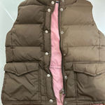 J.Crew  Khaki and Blush Puffer Vest Photo 0