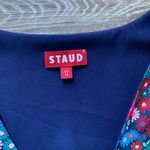 STAUD Colorful Floral Printed Milla Mini Dress 12 Blue Photo 3