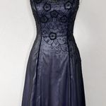 Vintage Beaded Prom Dress Black Size 4 Photo 7